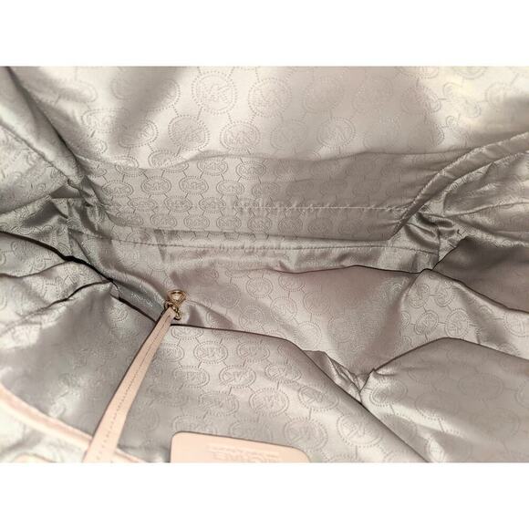 Michael Kors Python Embossed Leather Large Tote Snakeskin Neutrals GUC - Picture 12 of 12